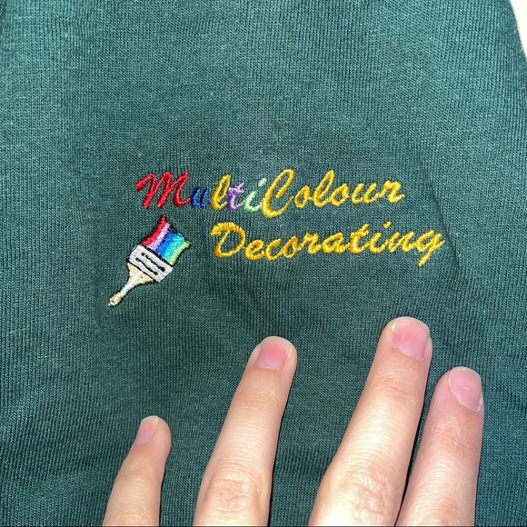 2/$25 Dark Green Men’s Quarter Button Down Shirt - Picture 3 of 5